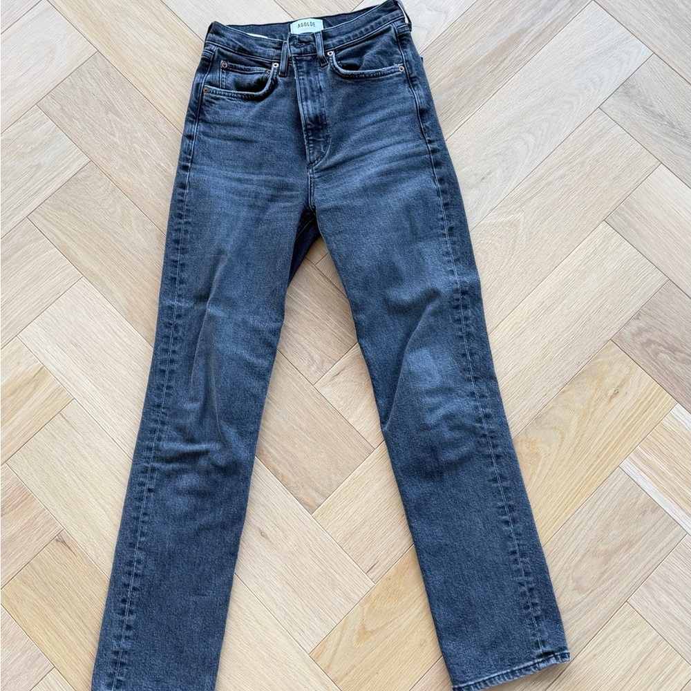 Agolde Gray Denim Jeans